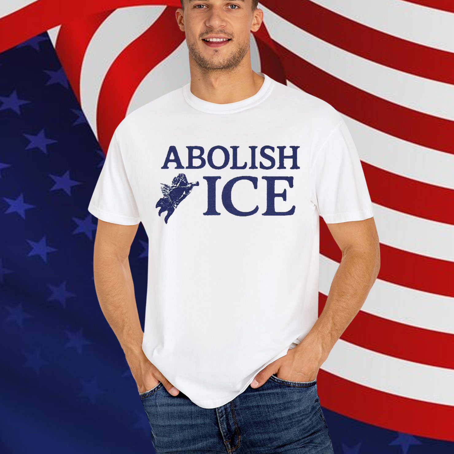 Abolish ICE Angel T-Shirt