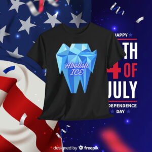 Abolish ICE Blue Iceberg Shirt