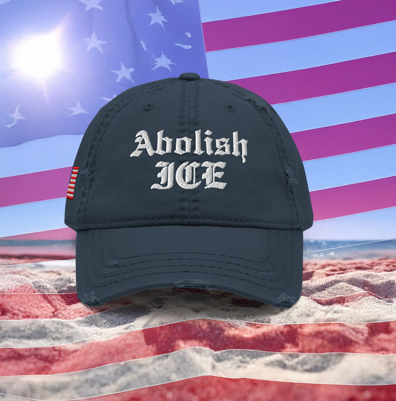 Abolish ICE Distressed Hat
