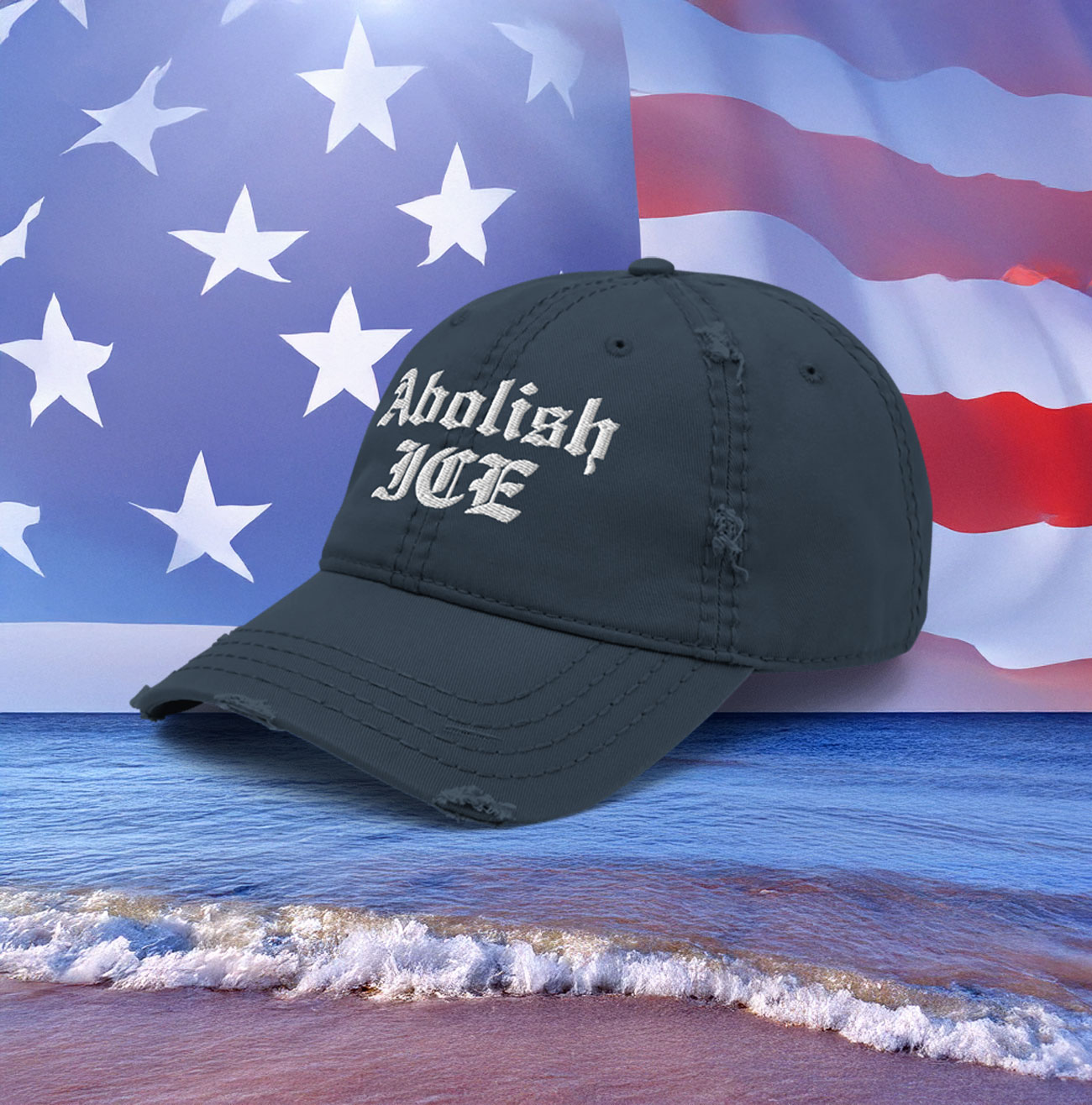 Abolish ICE Distressed Hat