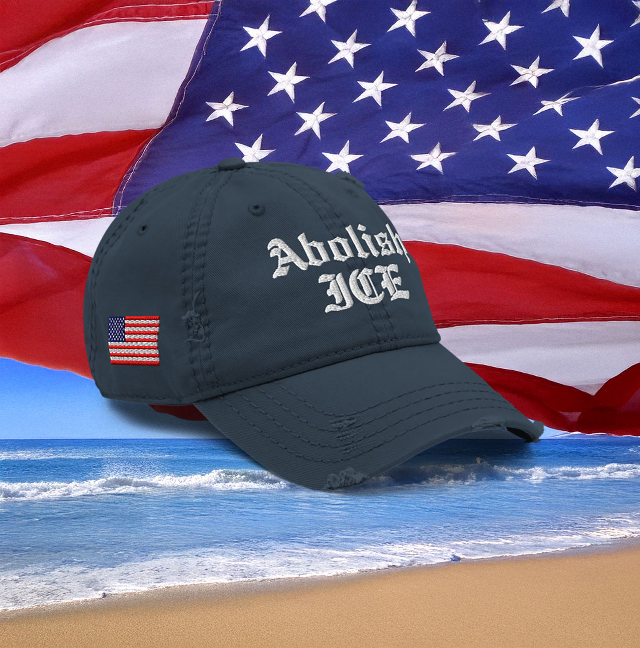 Abolish ICE Distressed Hat