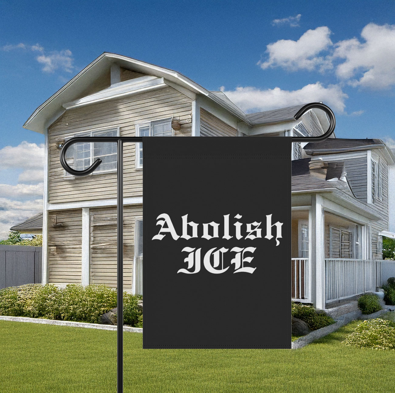 Abolish ICE Garden Banner