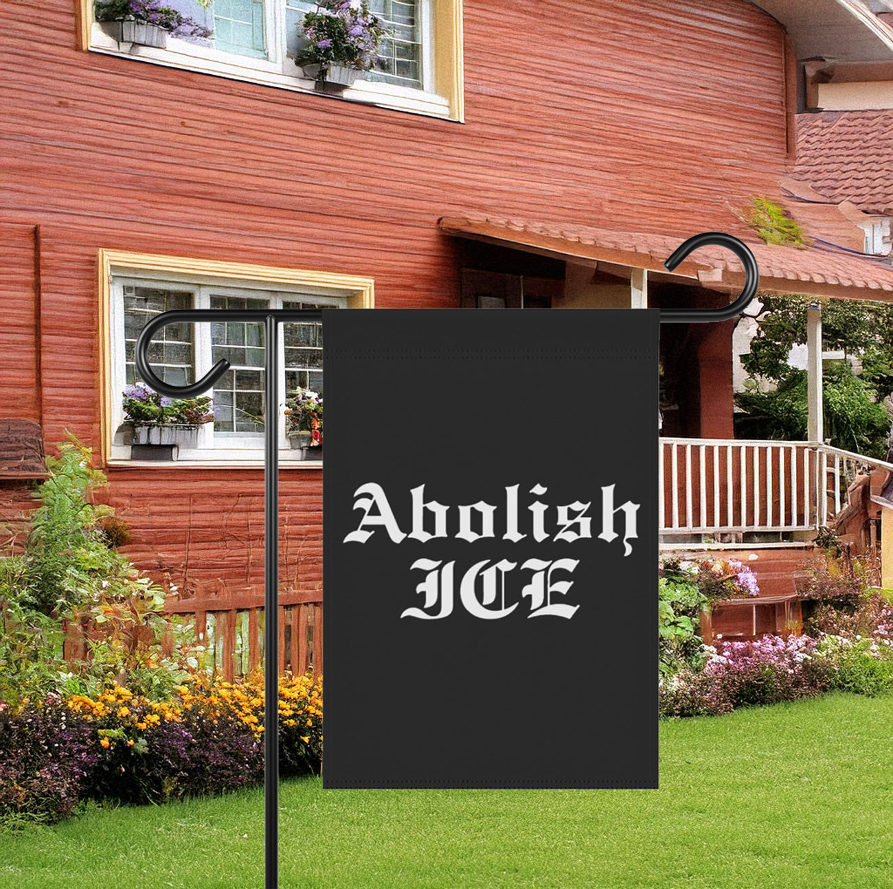 Abolish ICE Garden Banner