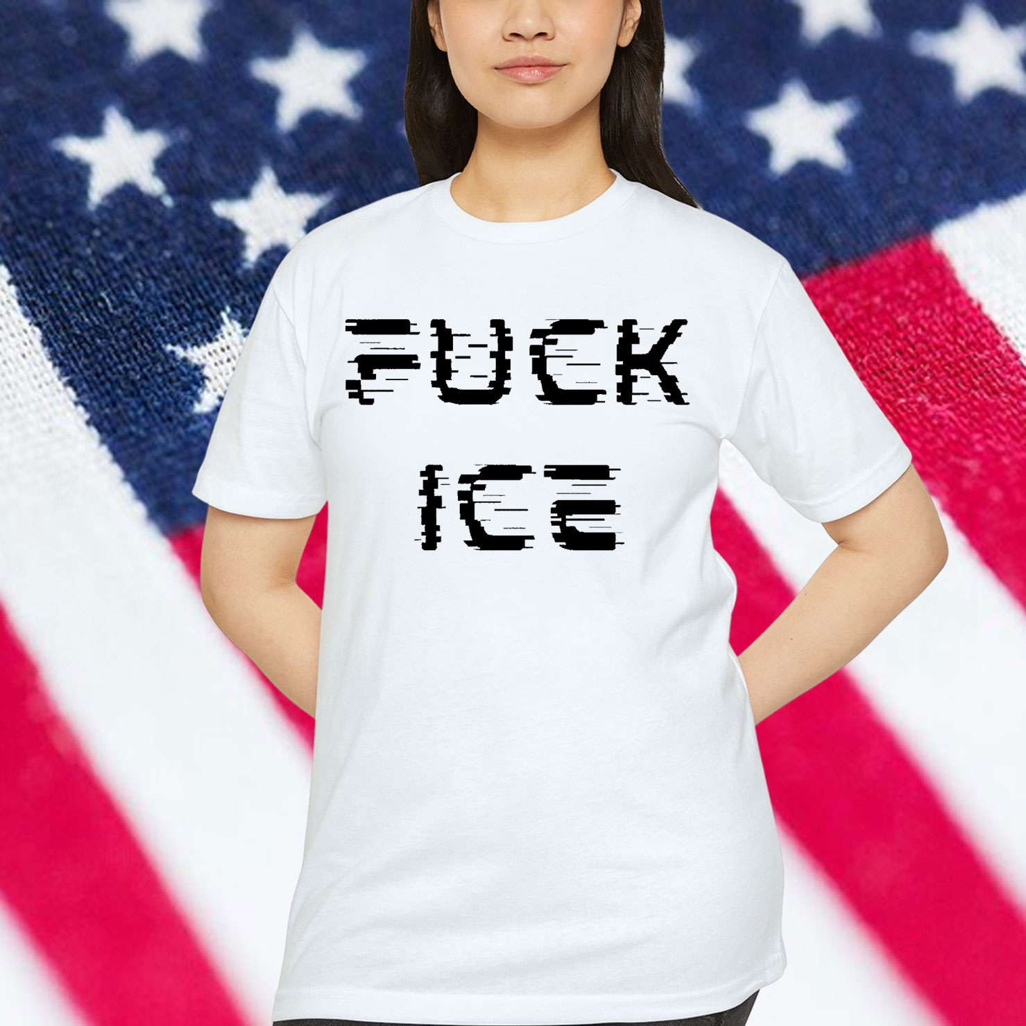 Abolish ICE Glitch T-Shirt