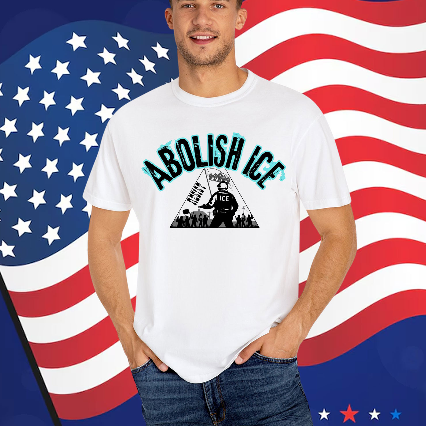 Abolish ICE Immigrant LA Resist T-Shirt