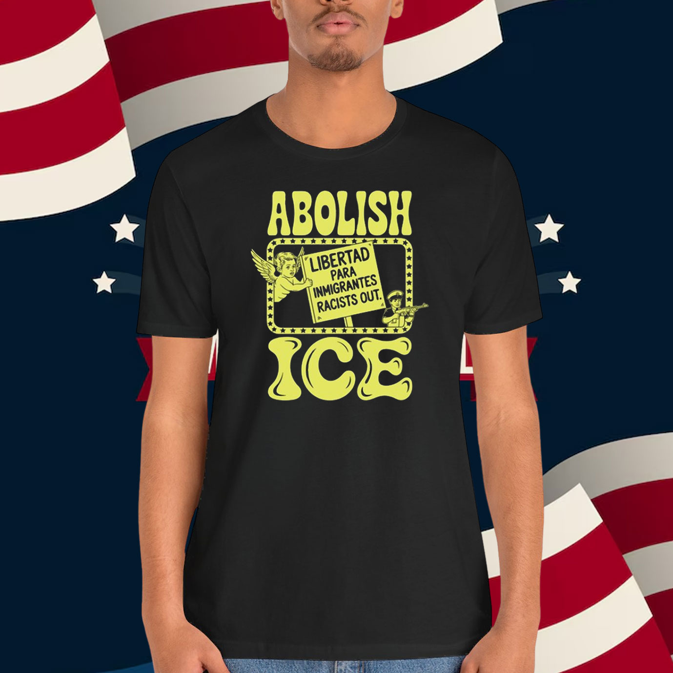 Abolish ICE Libertad Para Immigrant Racists Out Shirt