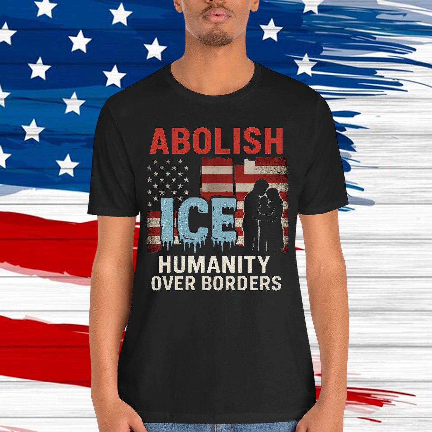 Abolish ICE No Human Is Illegal T-Shirt