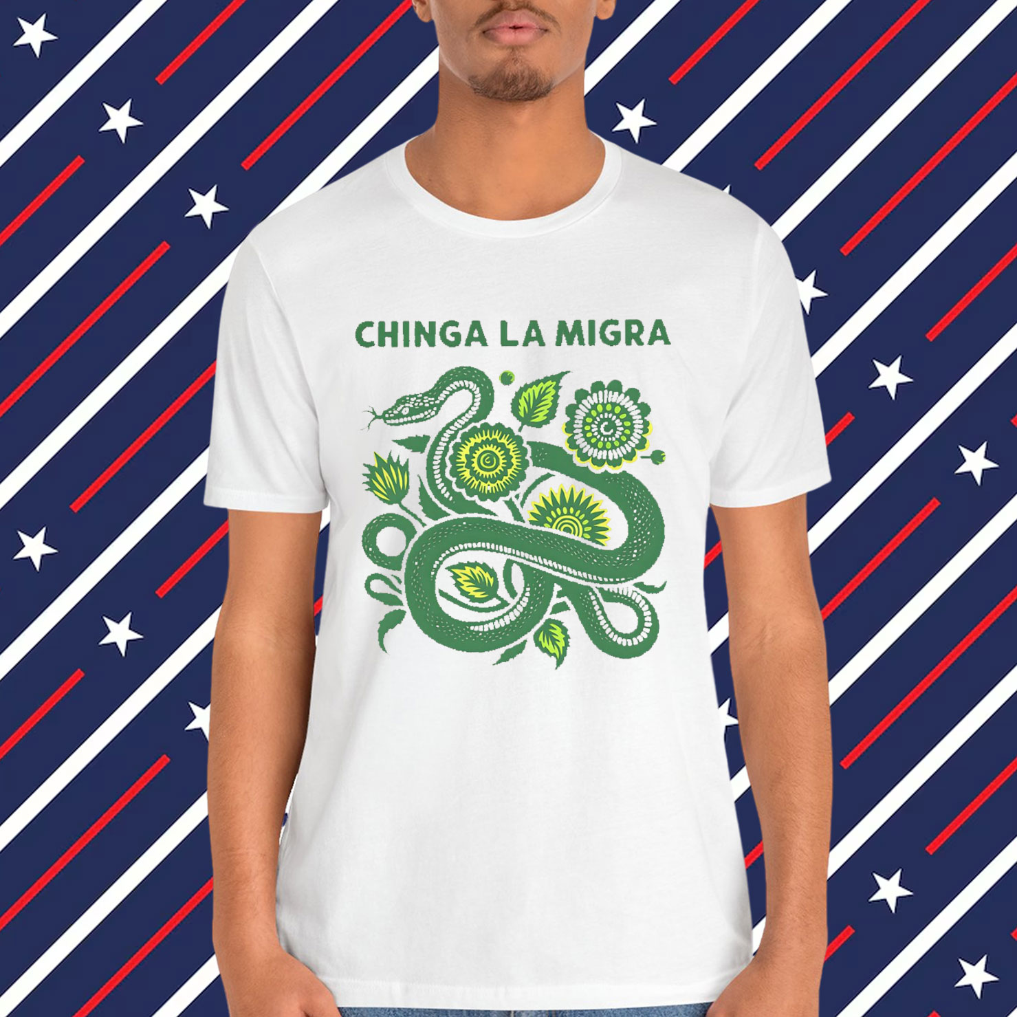 Abolish ICE Chinga La Migra Digital Design T-Shirt