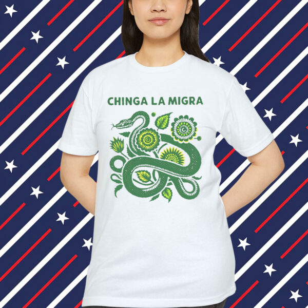 Abolish ICE Chinga La Migra Digital Design T-Shirt