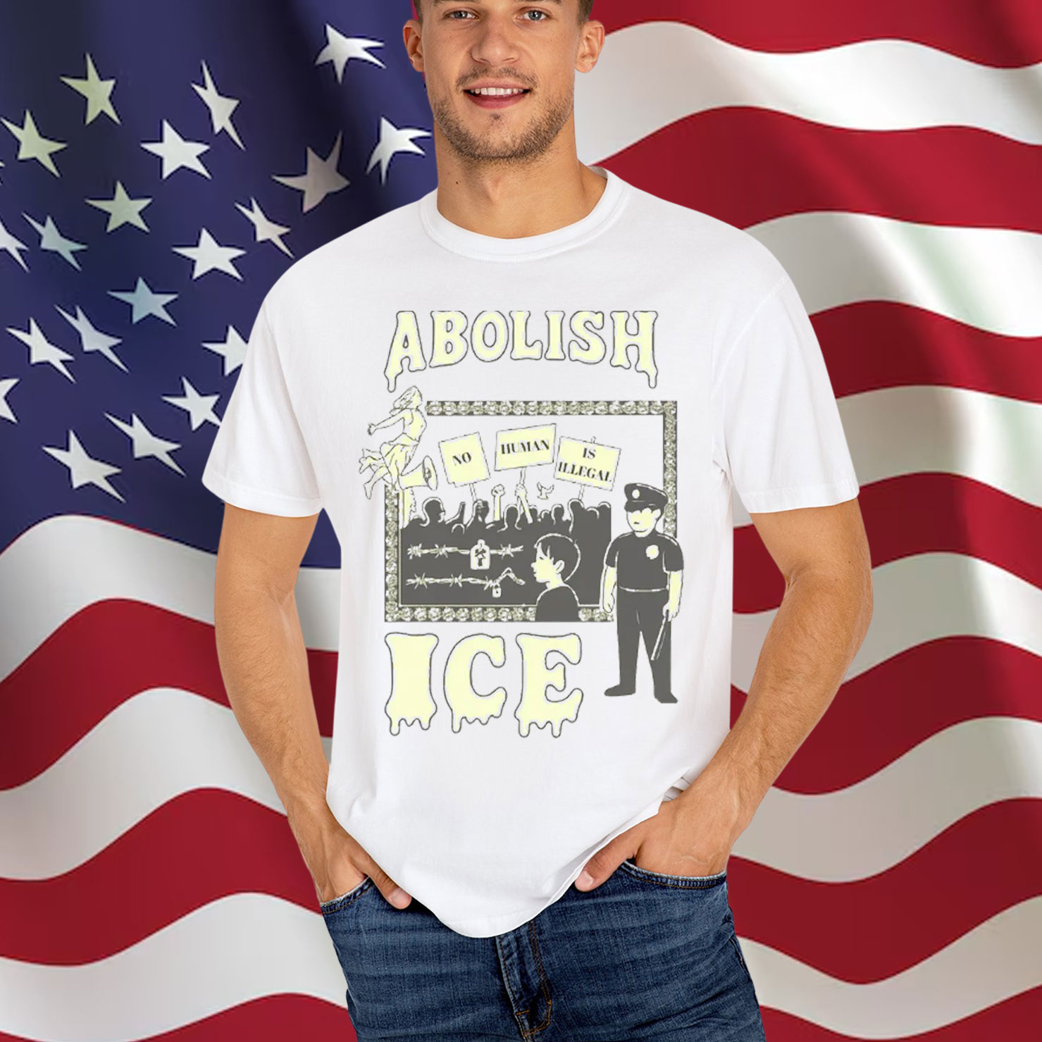 Abolish ICE Protest T-Shirt