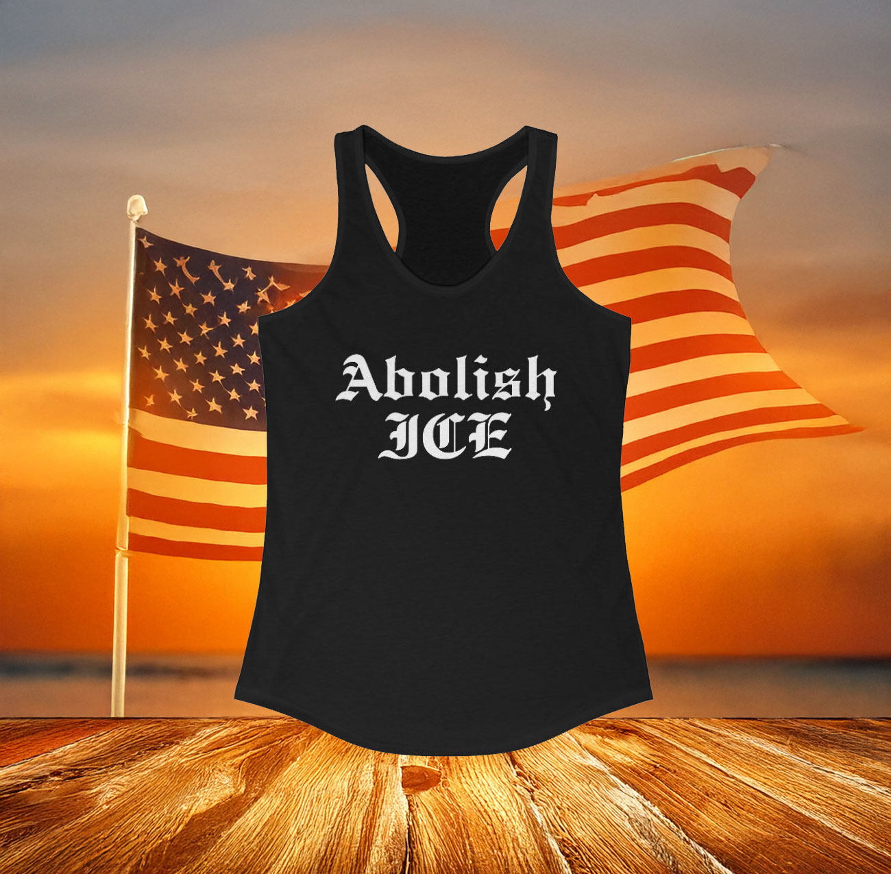 Abolish ICE Racerback Tank