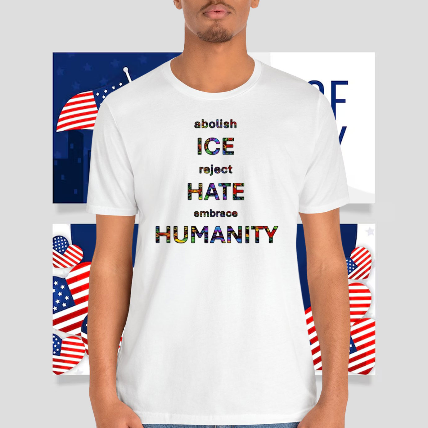 Abolish ICE Reject Hate Embrace Humanity Shirt