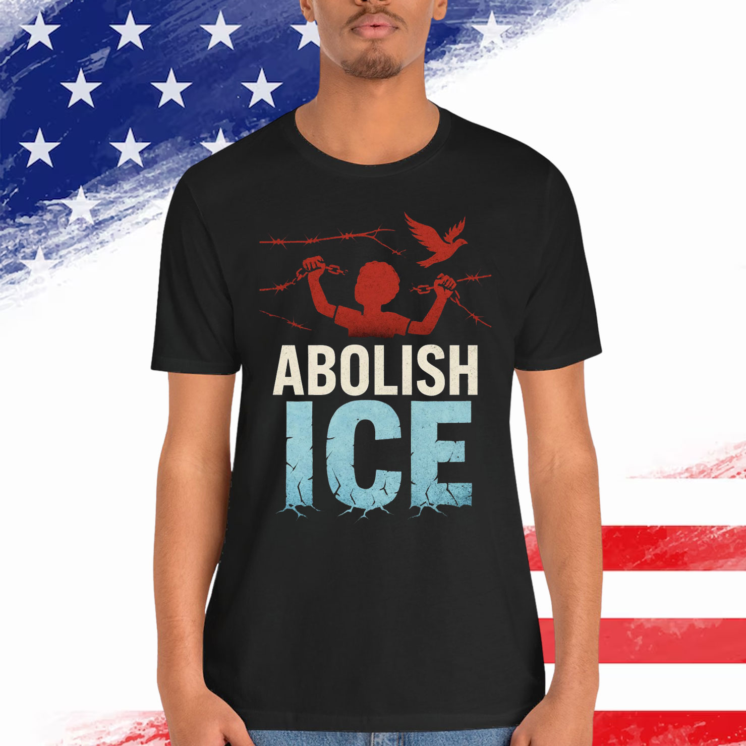 Abolish ICE No Human Is Illegal Immigrant T-Shirt