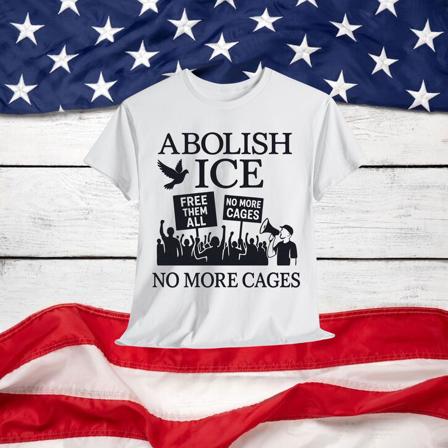 Abolish Anti Trump Protest ICE T-Shirt