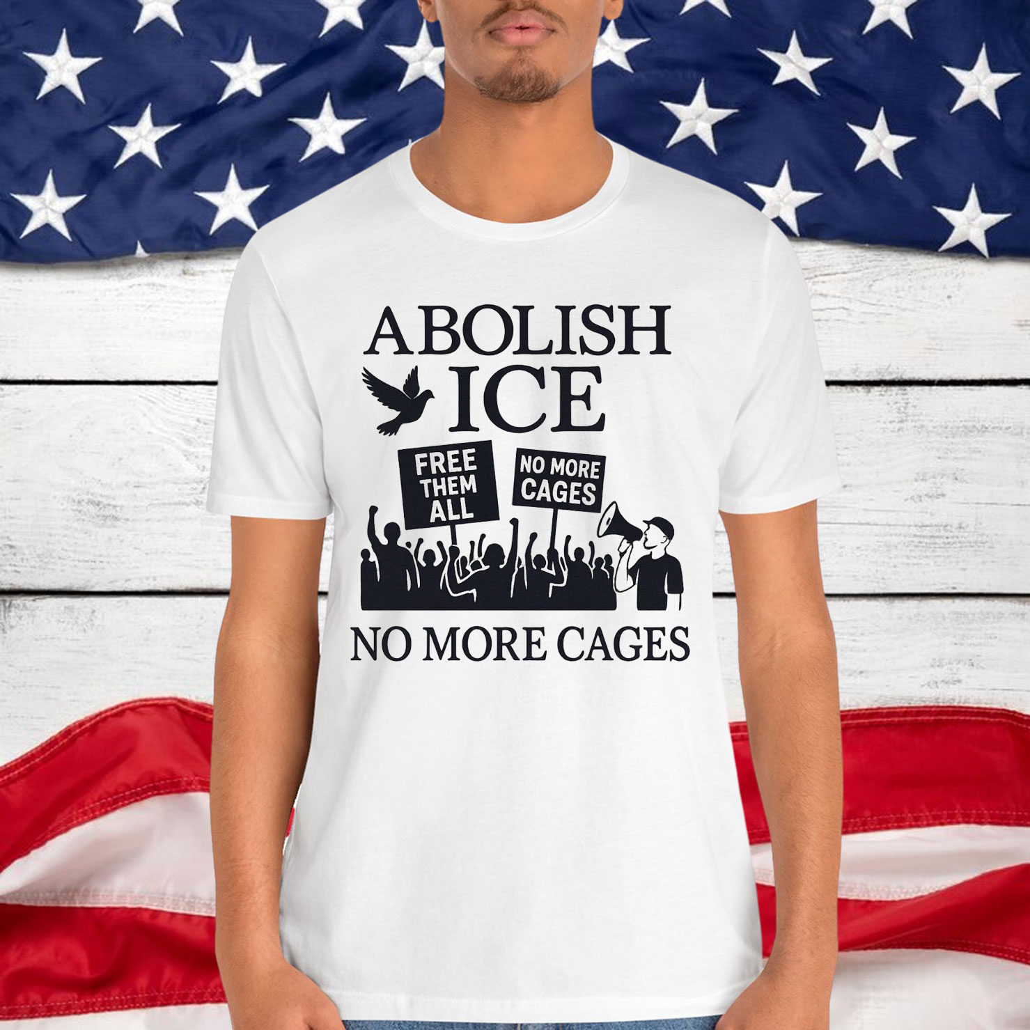 Abolish Anti Trump Protest ICE T-Shirt
