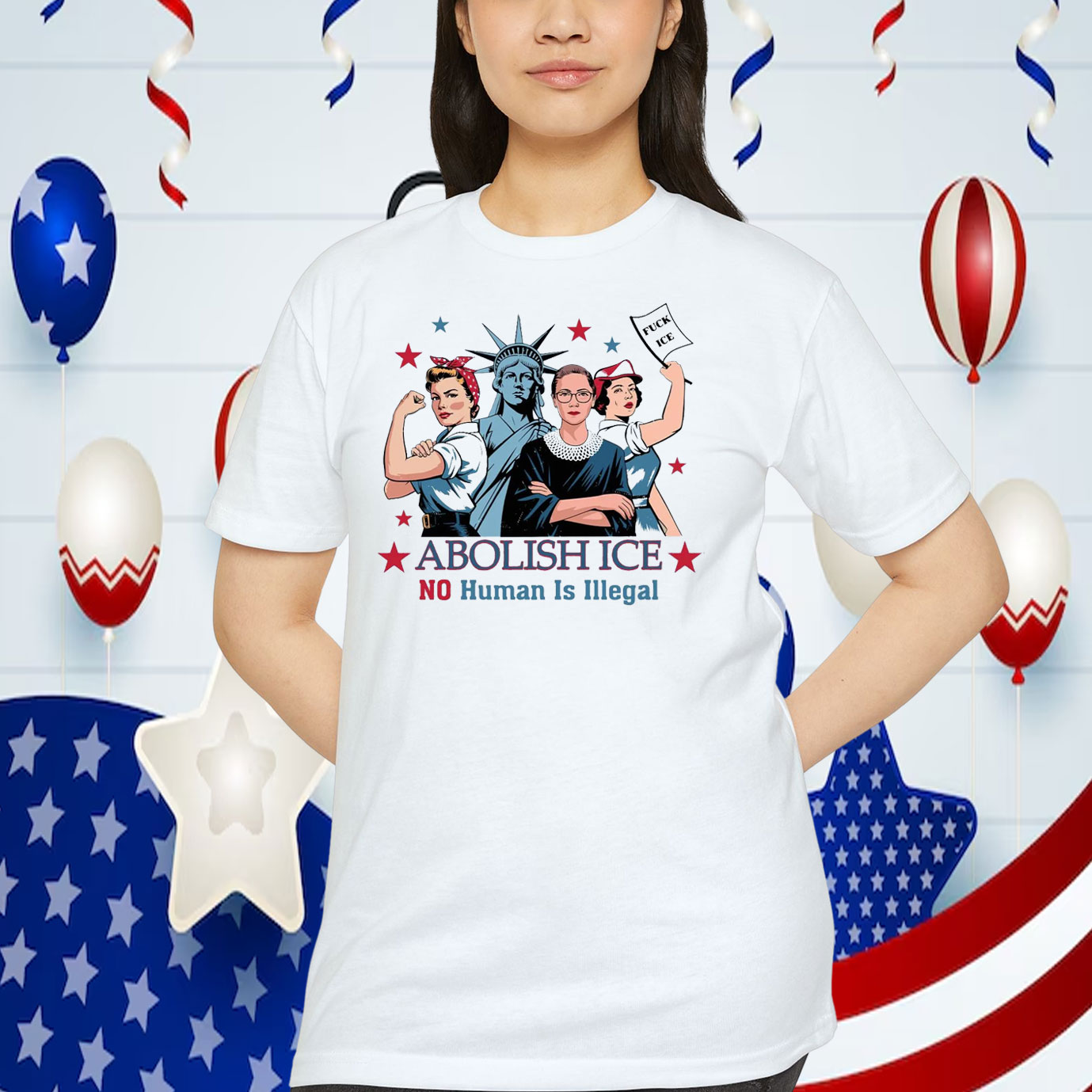 Abolish ICENo Human Is Illegal Fuck ICE Shirt