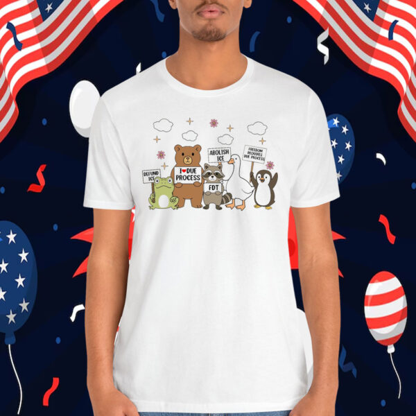 Abolish Ice Defund ICE I Love Due Process FDT Freedom Requires Due Process Shirt