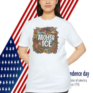 Abolish Ice Hippie Floral Shirt
