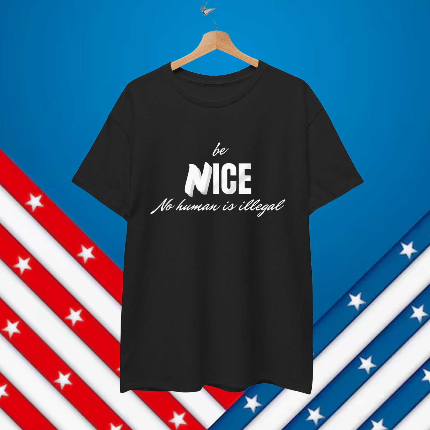 Abolish Ice No Human Is Illegal T-Shirt