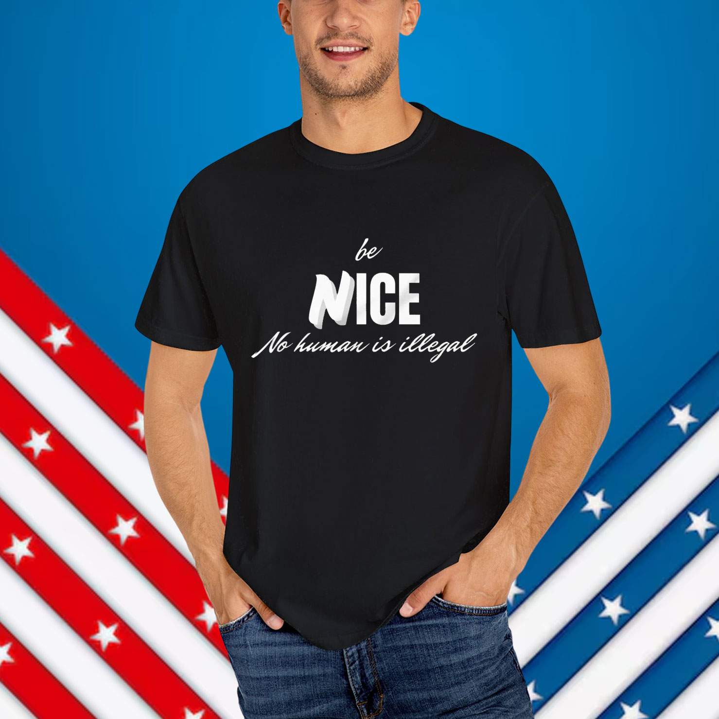 Abolish Ice No Human Is Illegal T-Shirt