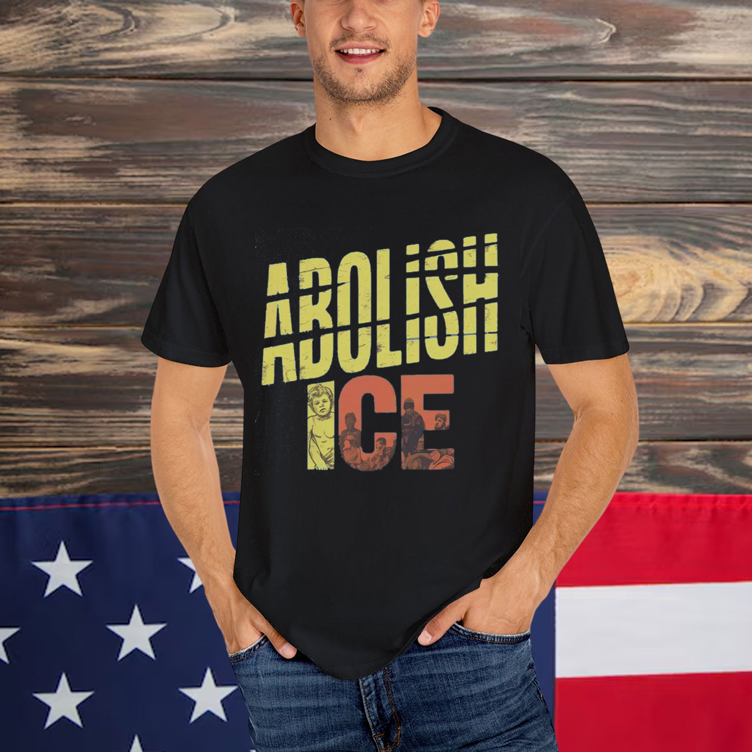 Abolish Ice No Human Is Illegal T-Shirt