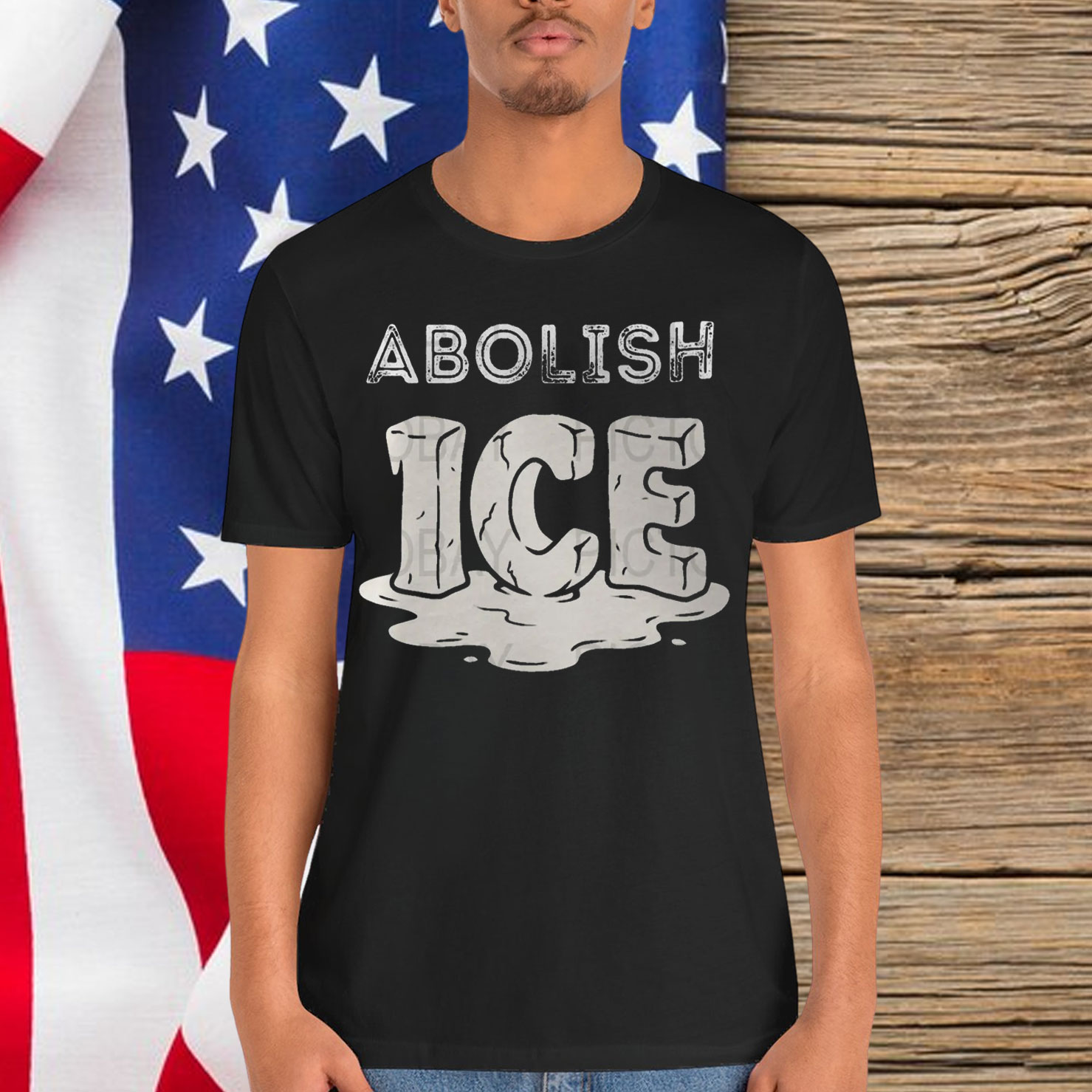 Abolish Ice Protest Graphic T-Shirt