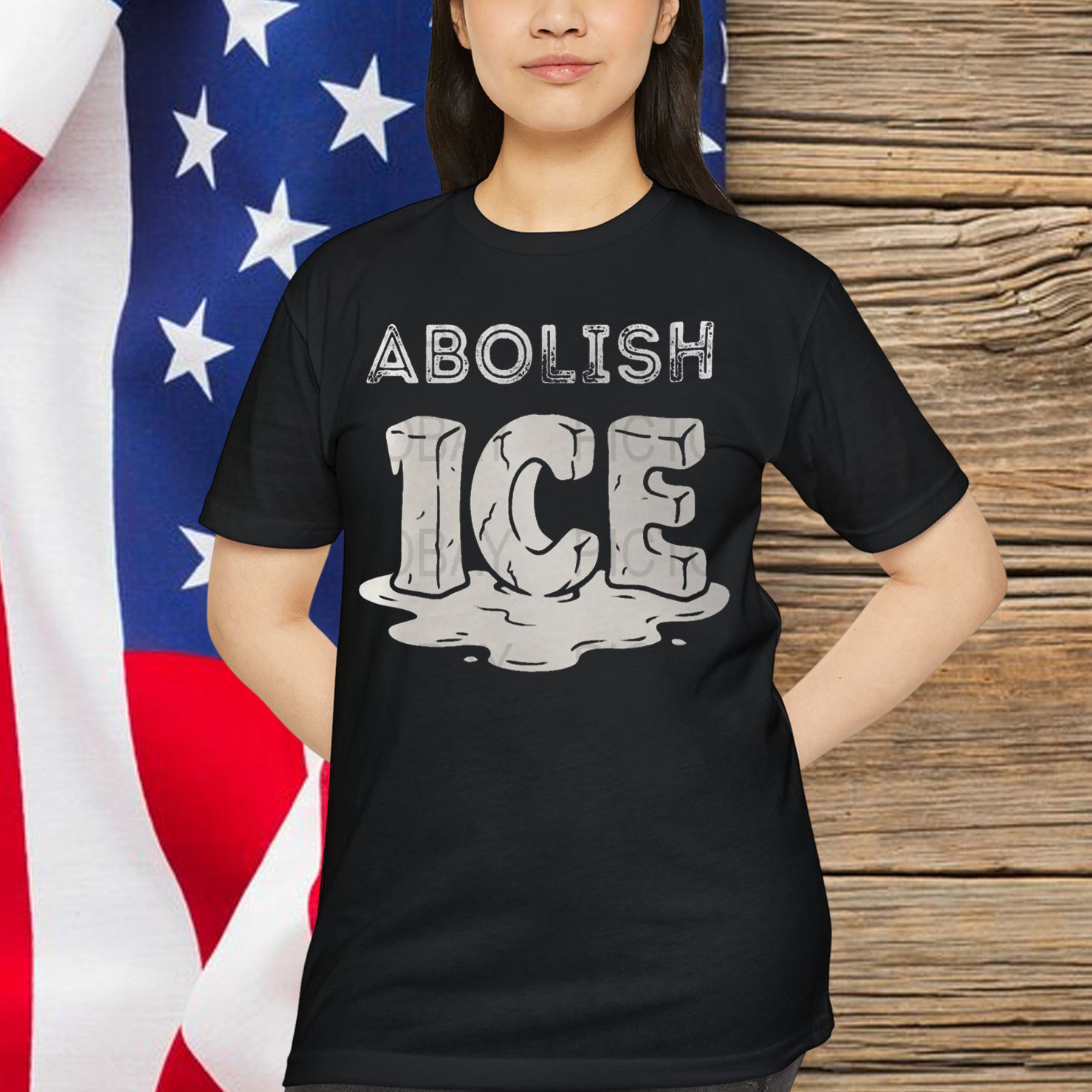 Abolish Ice Protest Graphic T-Shirt