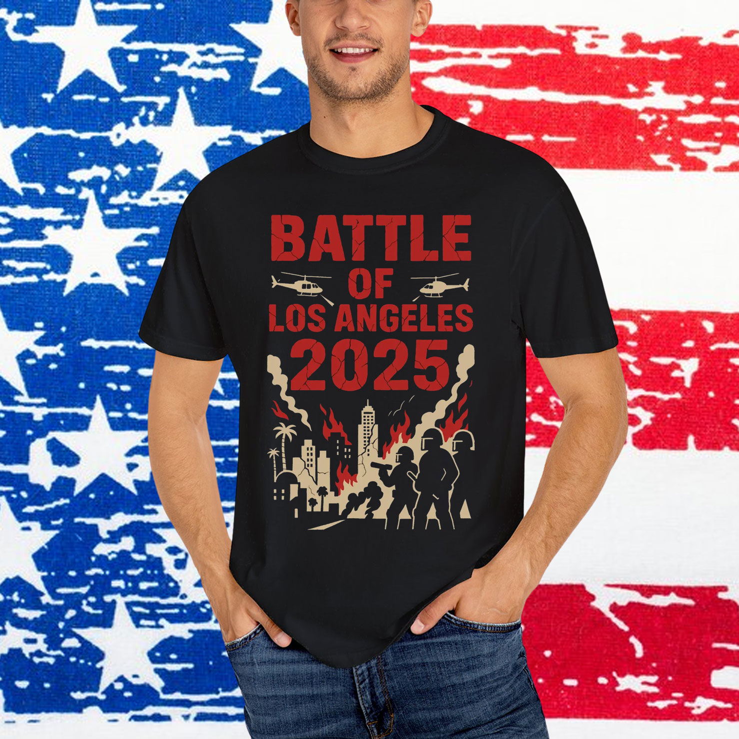 Battle of Los Angeles 2025 Protest T-Shirt