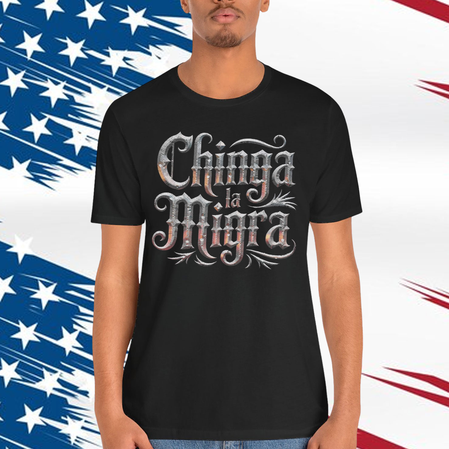 Chinga La Migra Gothic T-Shirt