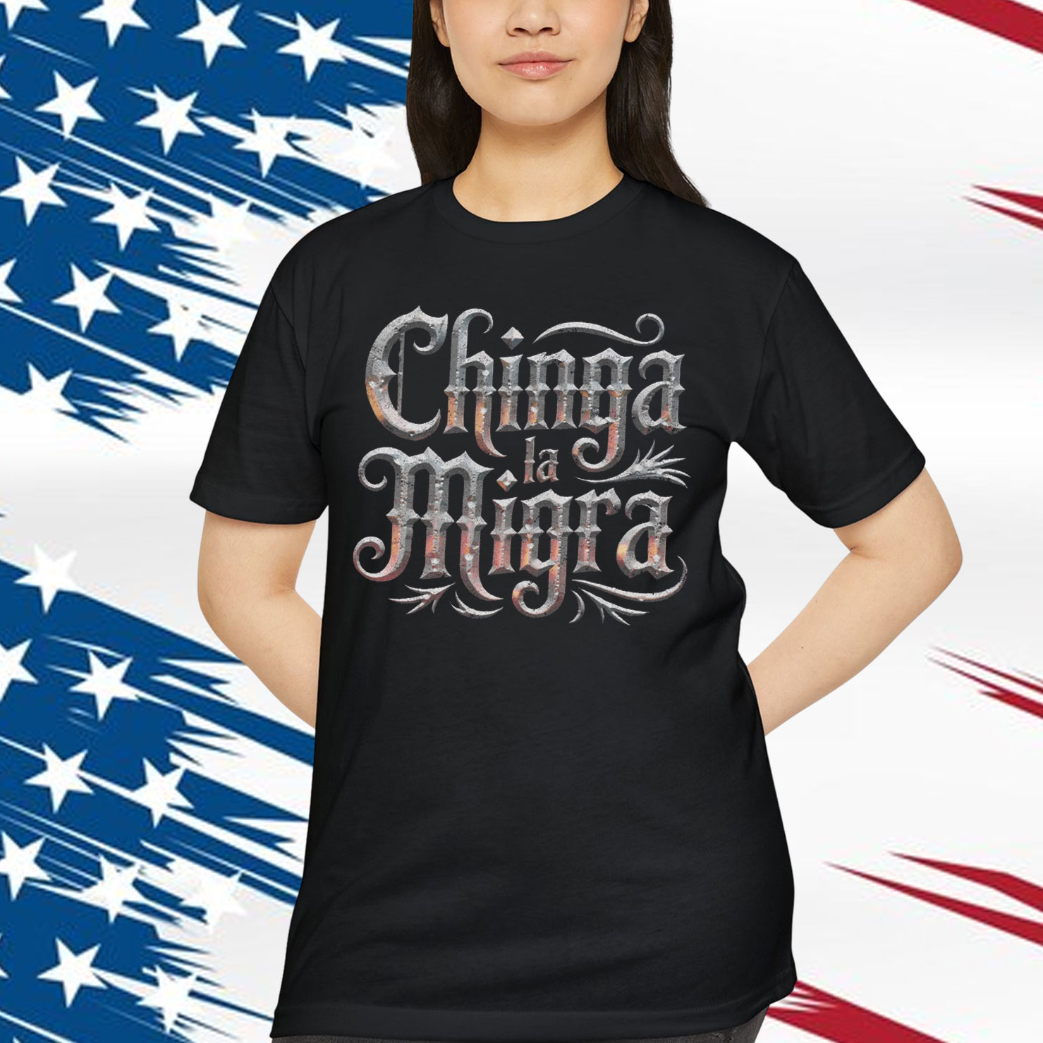 Chinga La Migra Gothic T-Shirt