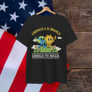 Chinga La Migra Groovy Retro T-Shirt