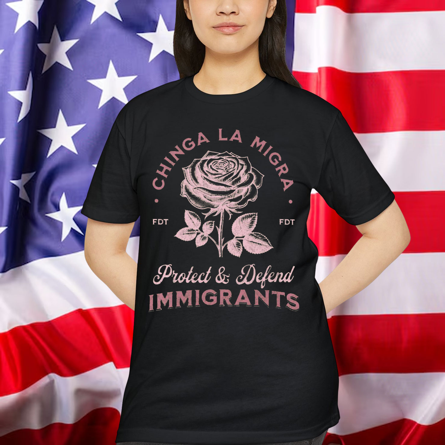 Chinga La Migra Protect Defend Immigrants T-Shirt