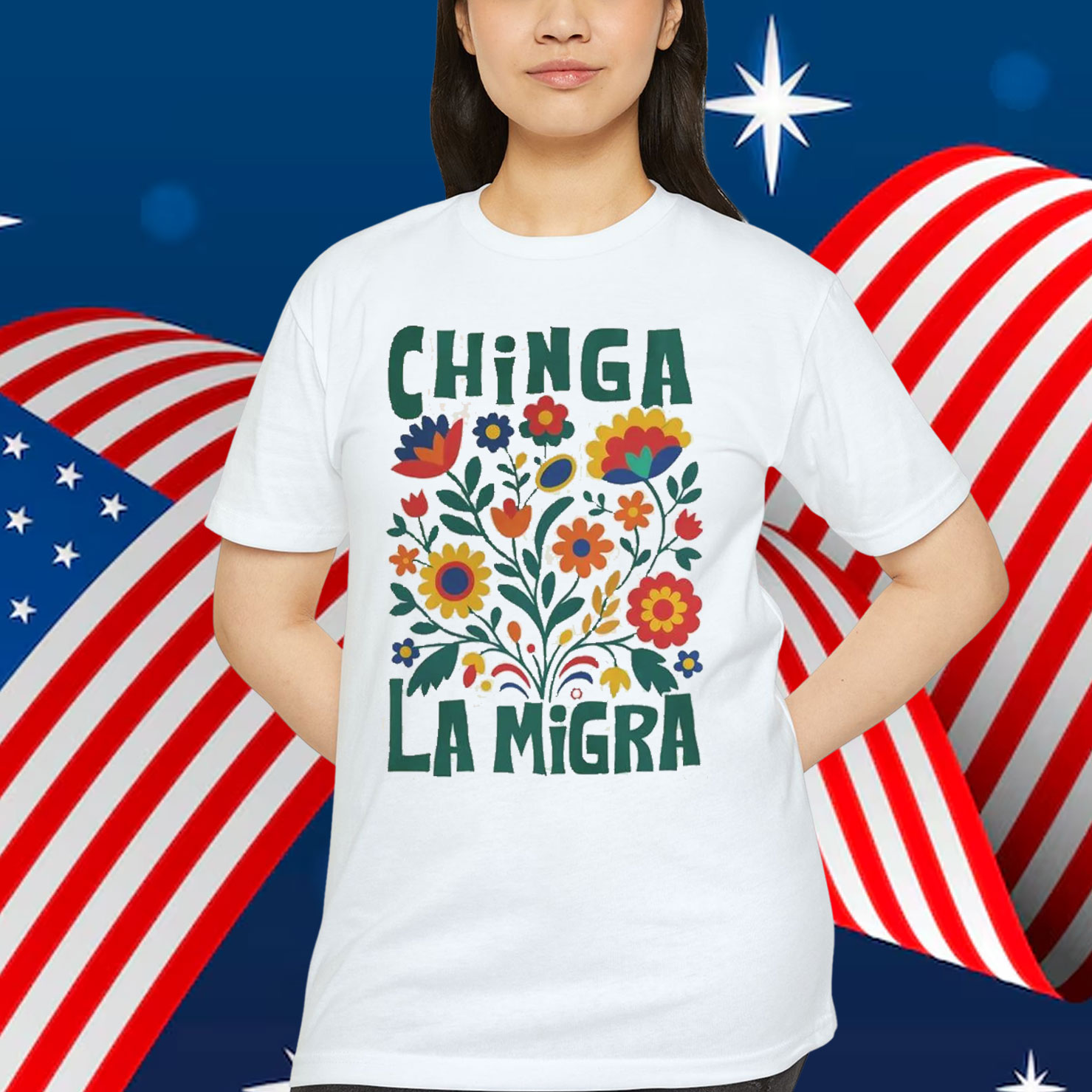 Chinga La Migra Abolish Ice Protest T-Shirt