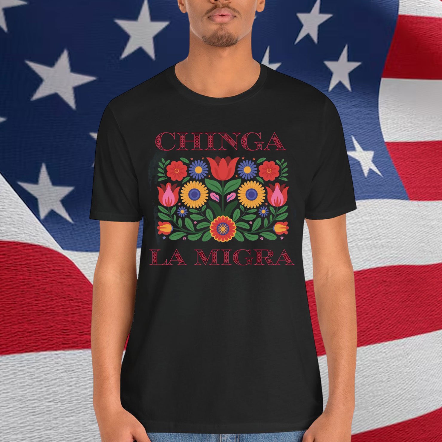 Chinga La Migra Anti ICE Protest T-Shirt