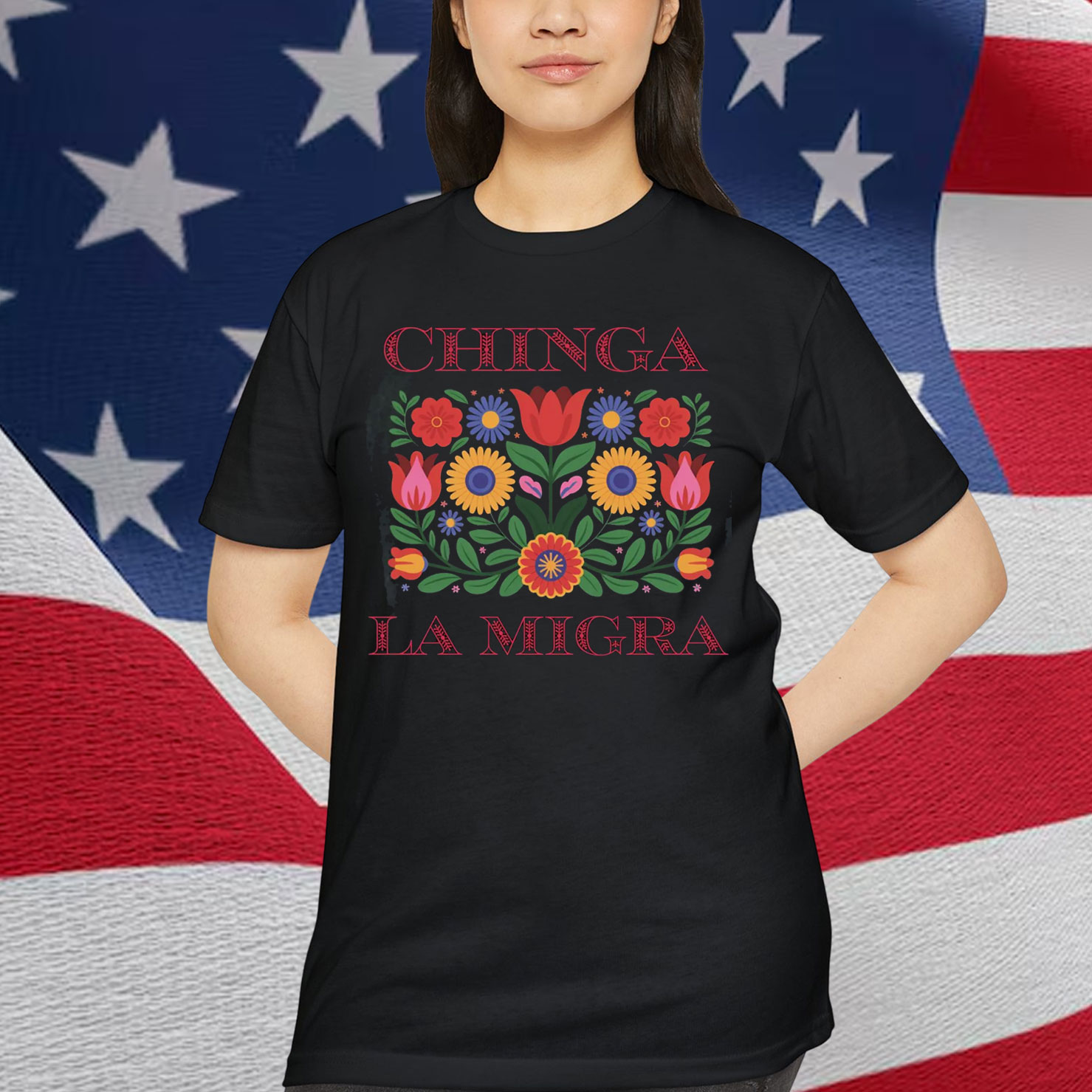 Chinga La Migra Anti ICE Protest T-Shirt