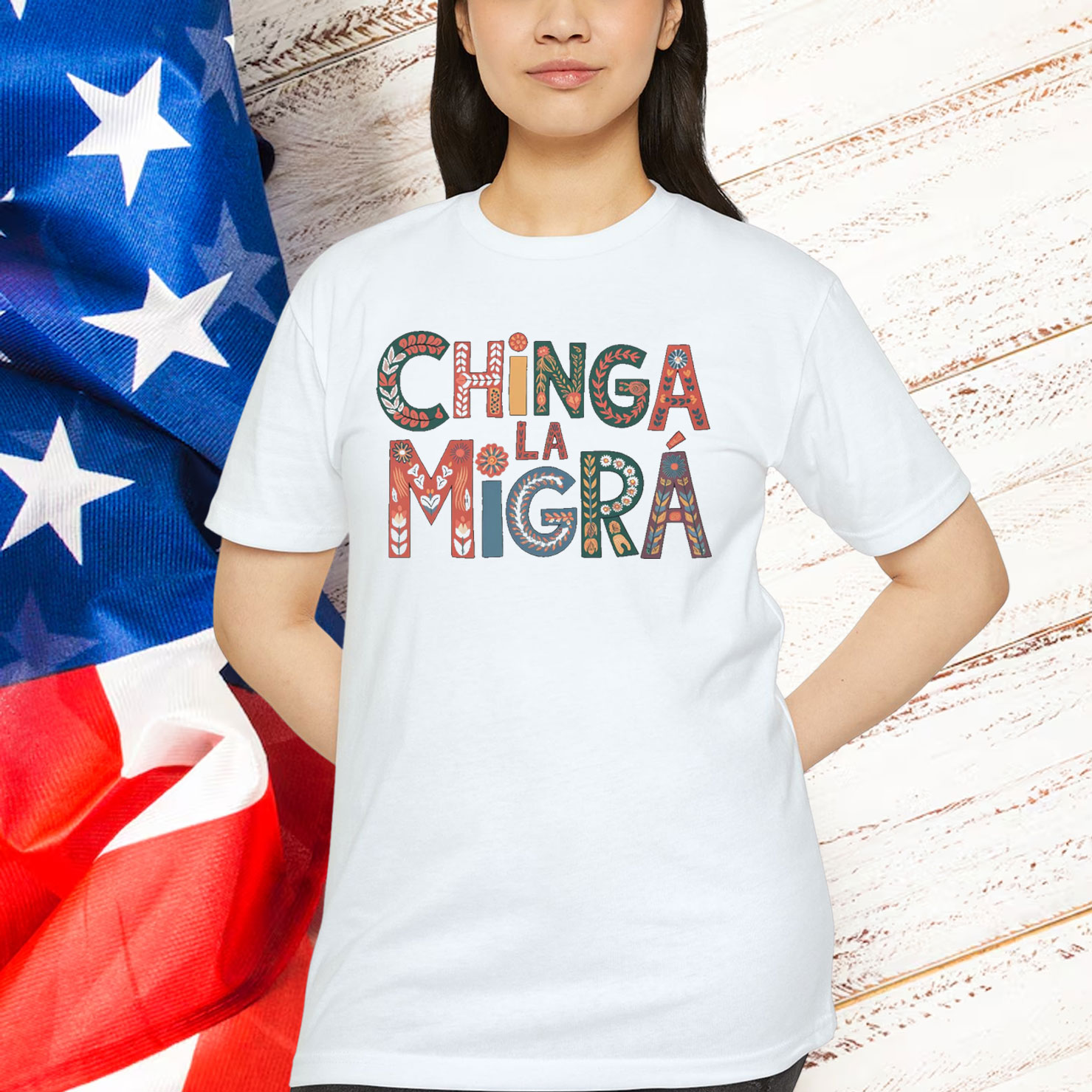 Chinga La Migra Bold Political T-Shirt