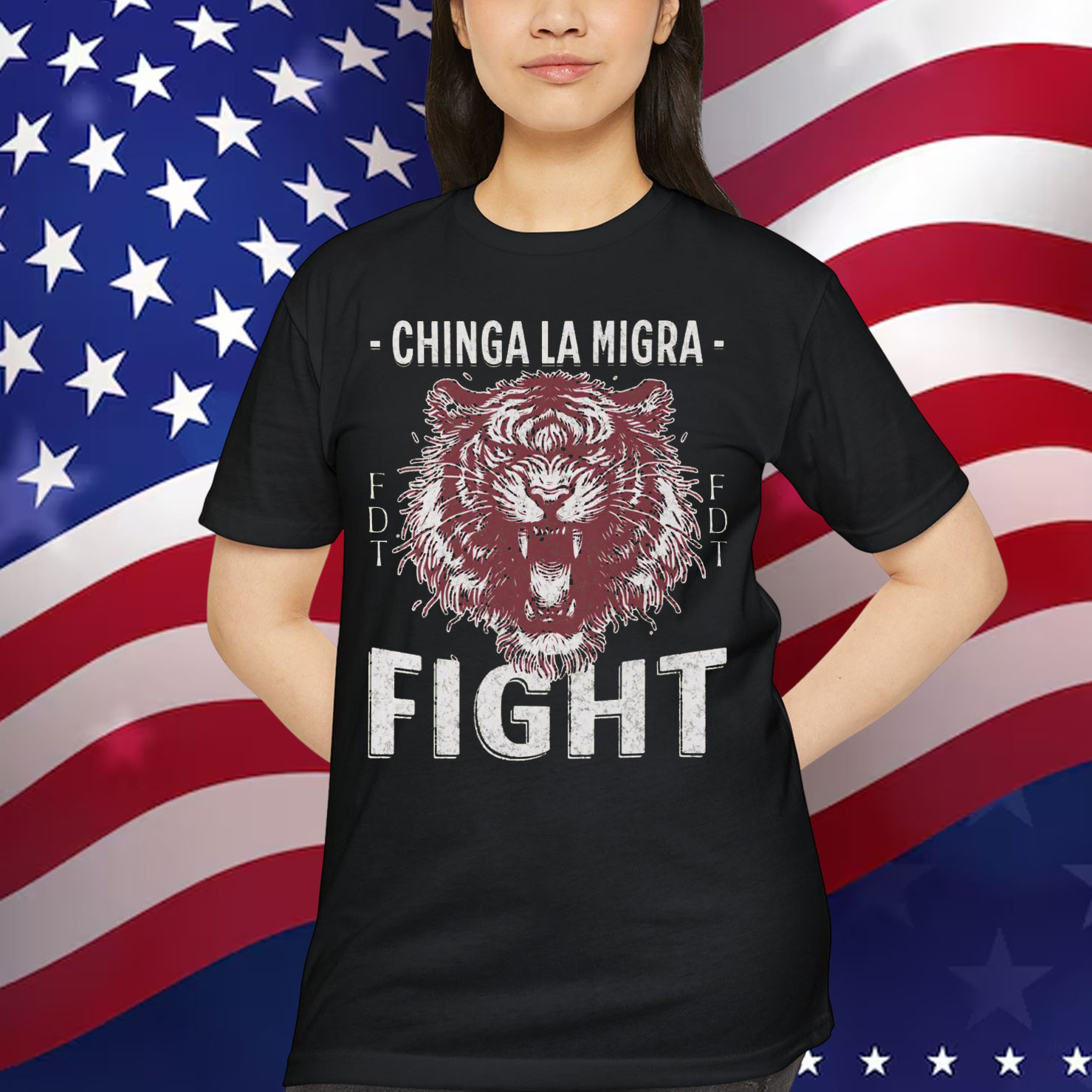 Chinga La Migra Fight Political Protest T-Shirt