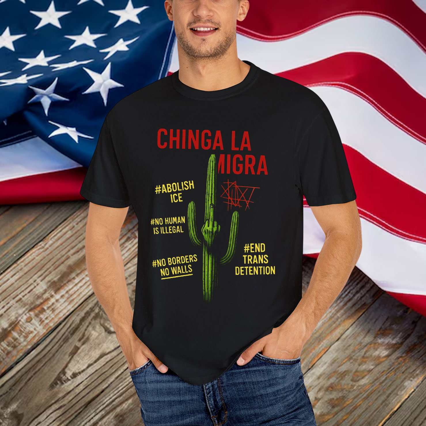 Chinga La Migra T-Shirt