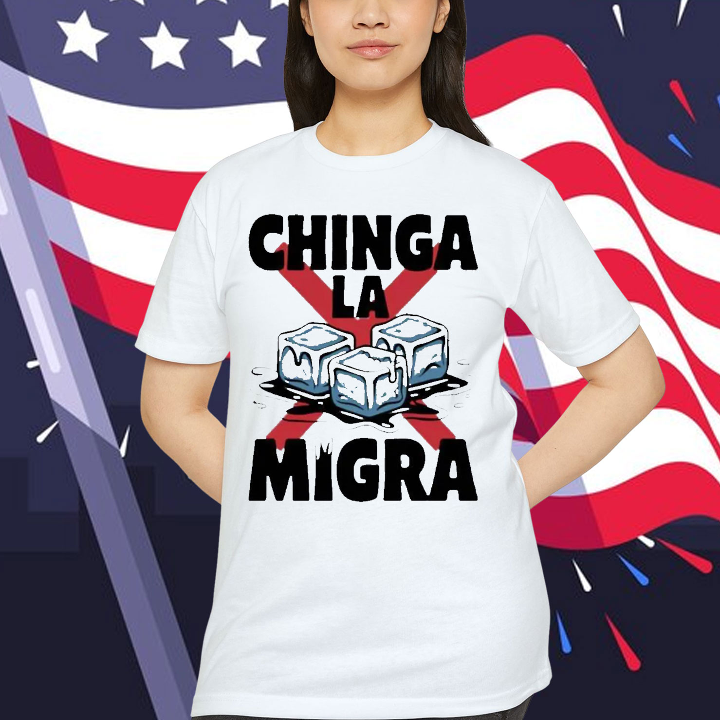 Chinga La Migra Anti ICE Protest T-Shirt