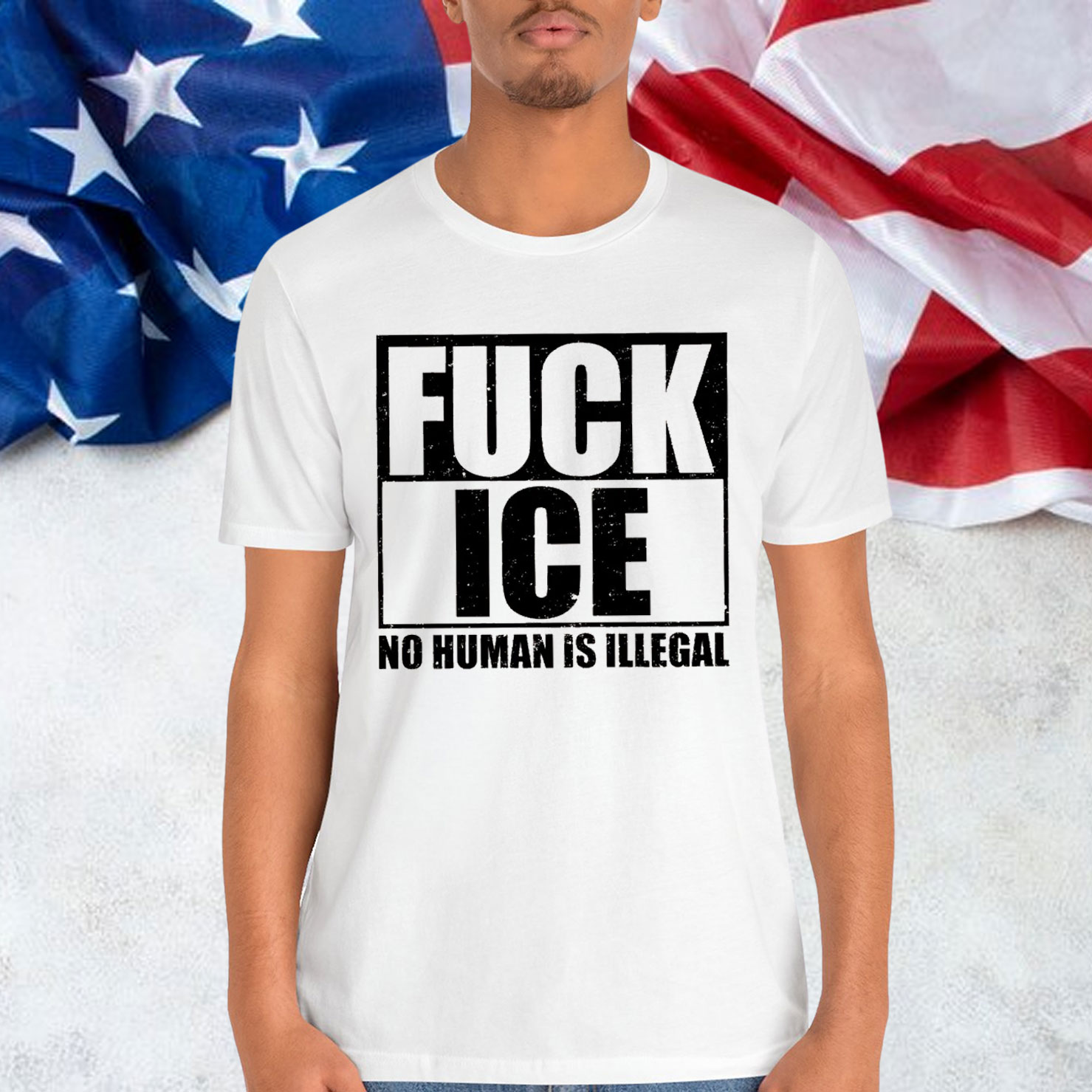 Fuck ICE No Human Is Illegal T-Shirt