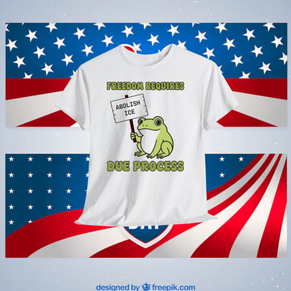 Freedom Requires Due Process Abolish Ice Shirt