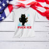 Fuck Ice Funny Black Cat Shirt