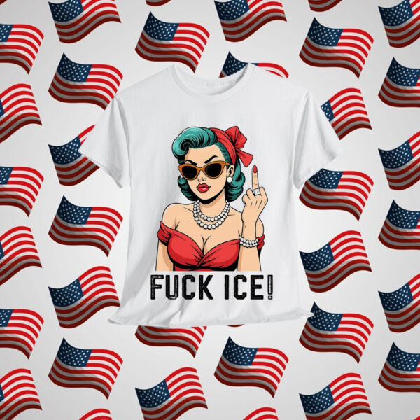 Fuck Ice Middle Fingers Anti Ice T-Shirt