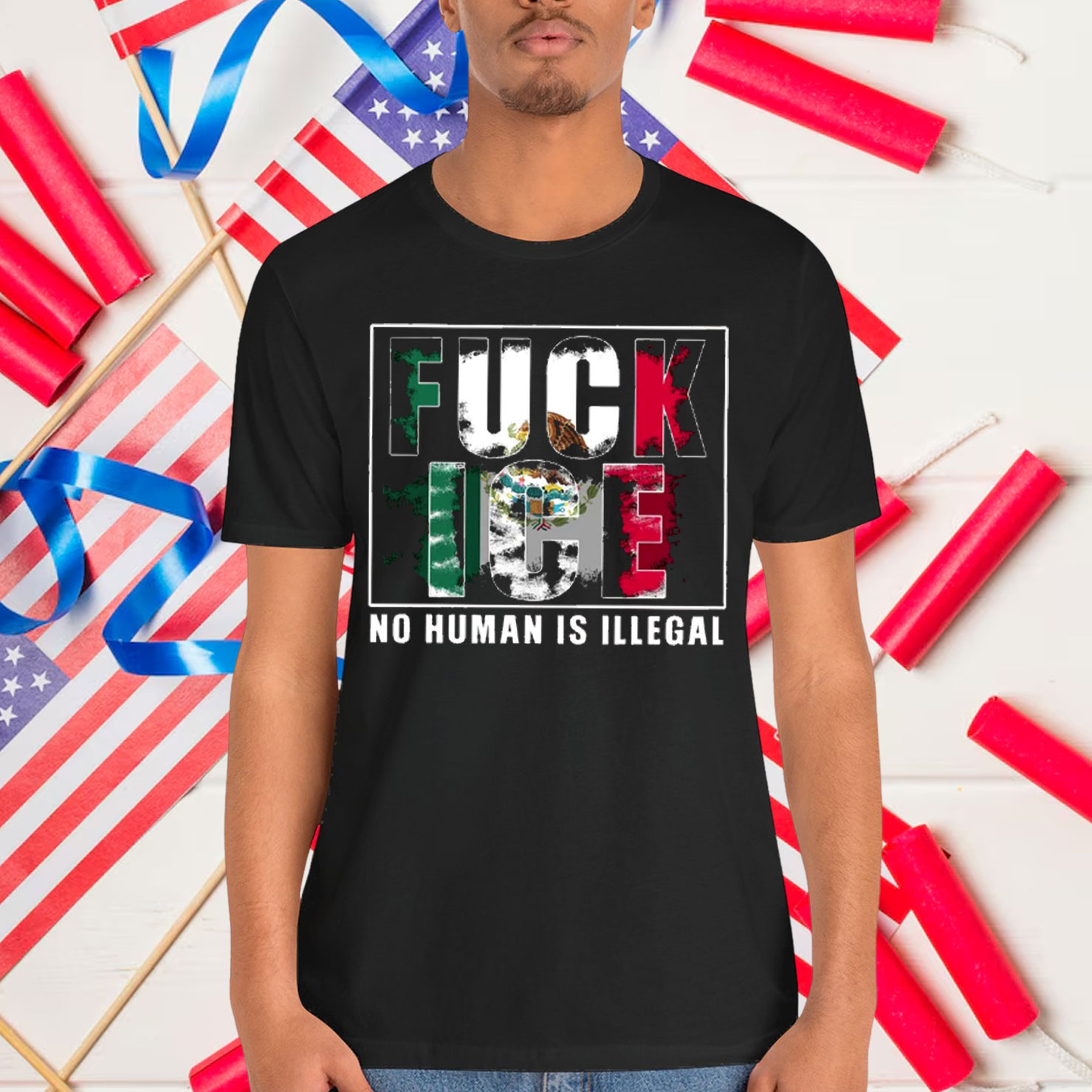 Fuck Ice No Human Is Illegal T-Shirt