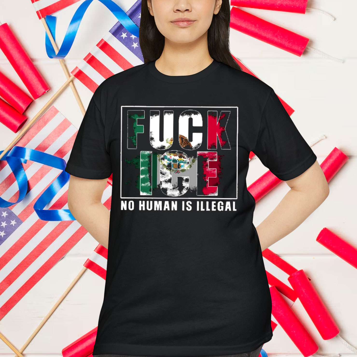 Fuck Ice No Human Is Illegal T-Shirt