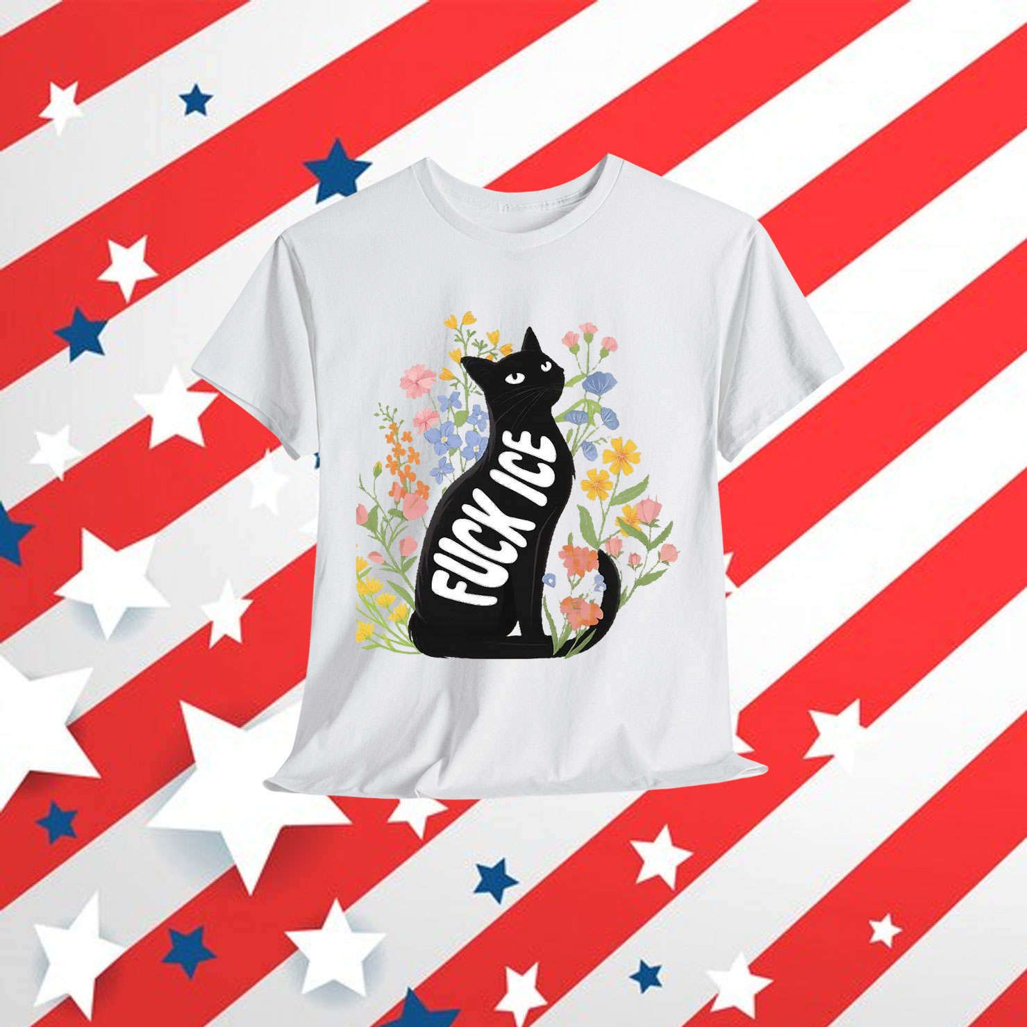 Fuck Ice Anti Cat T-Shirt