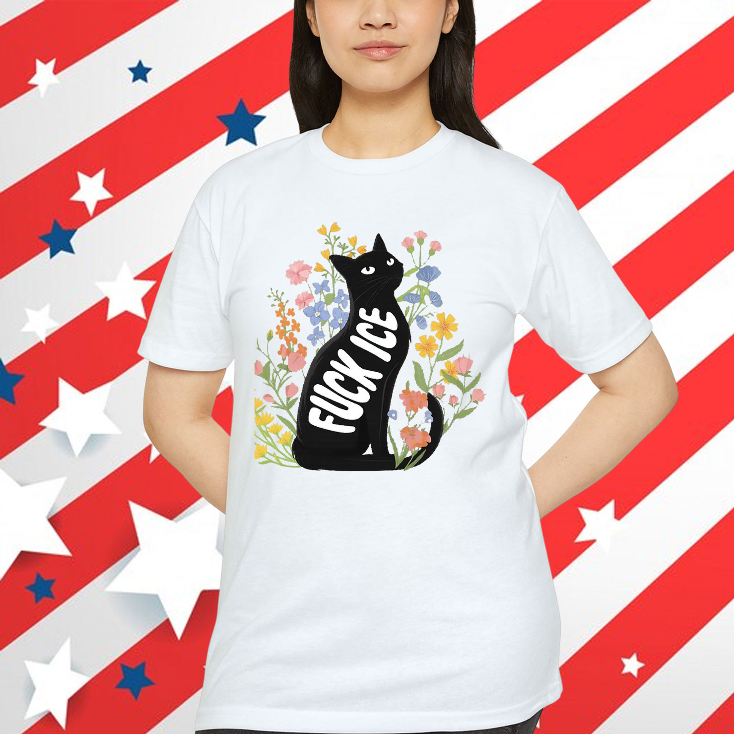 Fuck Ice Anti Cat T-Shirt