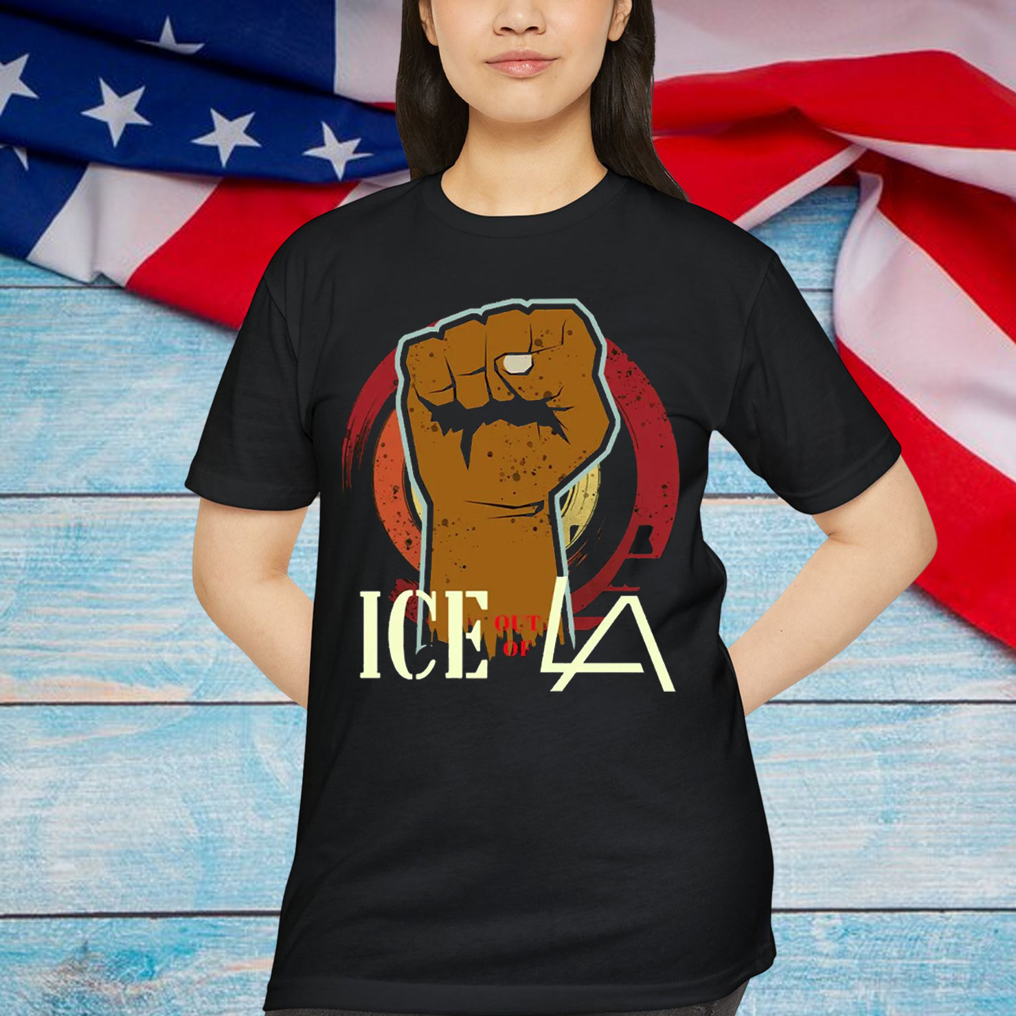 ICE Out Of LA Abolish T-Shirt