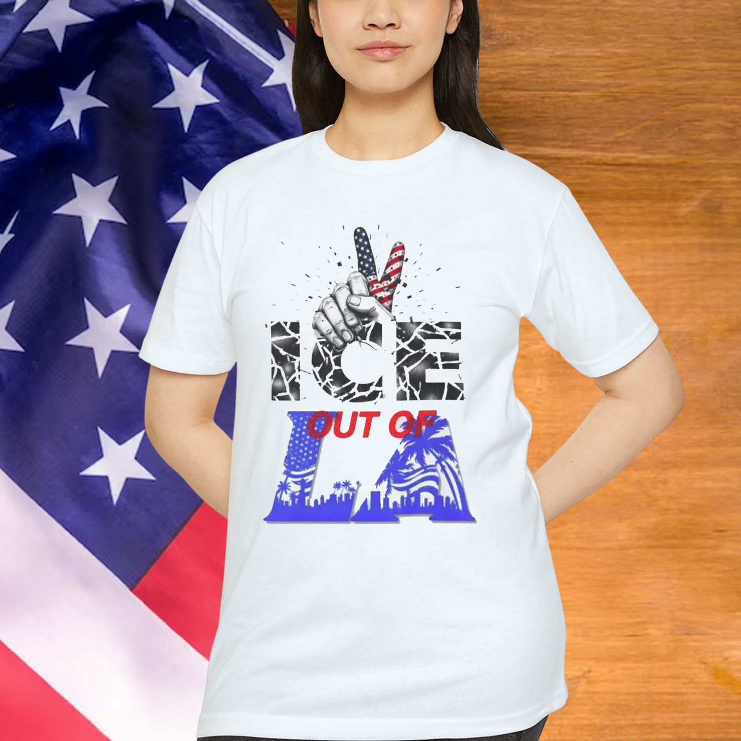ICE Out Of LA Los Angeles T-Shirt