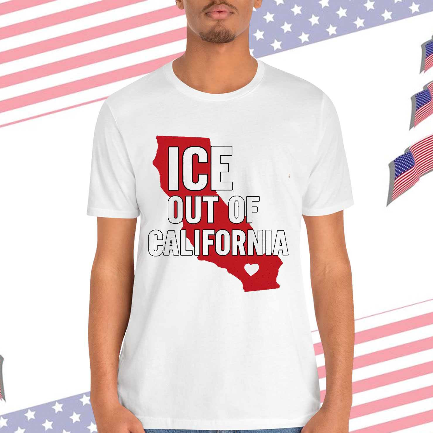 ICE Out of California Anti Protest T-Shirt